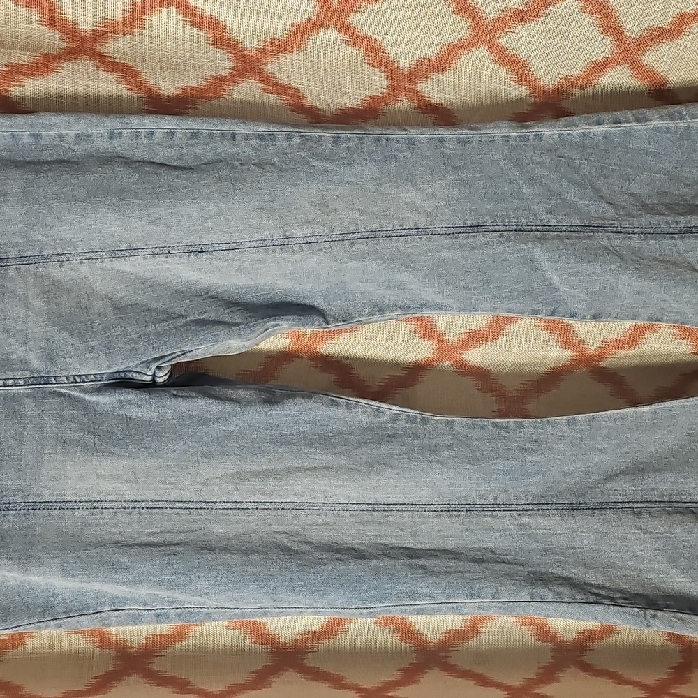 Women's Blue Flared Jeans - Picture 3 of 7